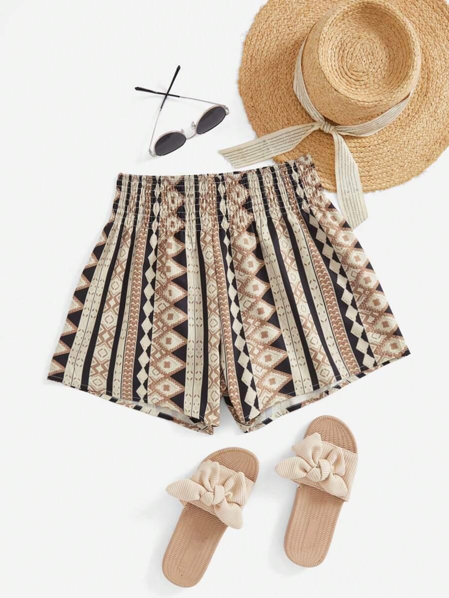 SHEIN SPODENKI WZÓR CASUAL S06__M