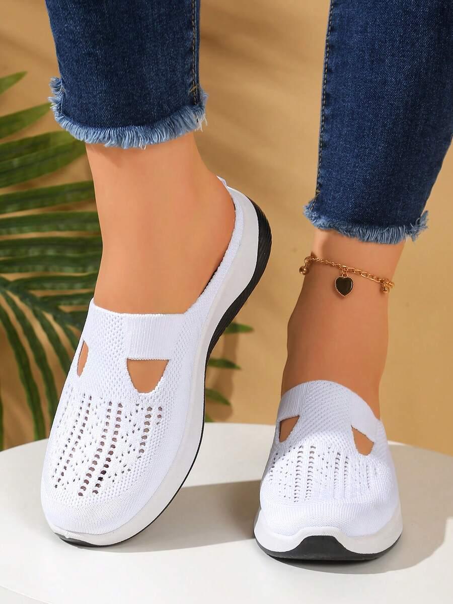 SHEIN BIAŁE WSUWANE PÓŁBUTY S06__39.5