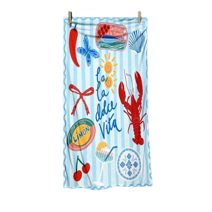 SHEIN RĘCZNIK PLAŻOWY WZÓR S07__90X180CM