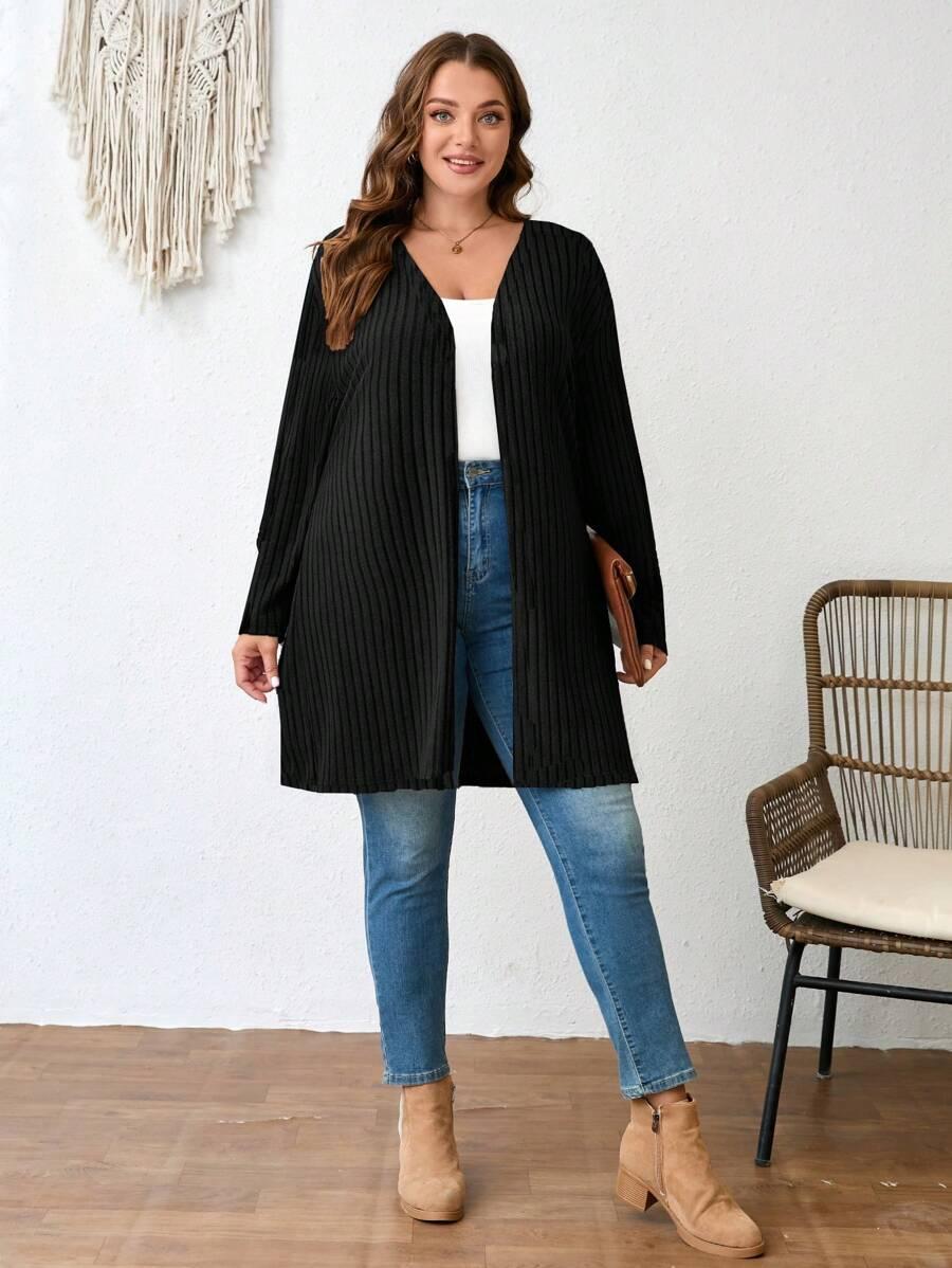 SHEIN CZARNA NARZUTKA CASUAL S06__48