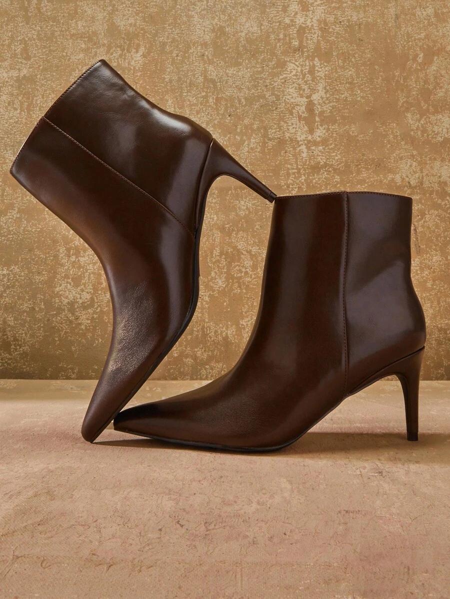 SHEIN BRĄZOWE BOTKI OBCAS W01__40