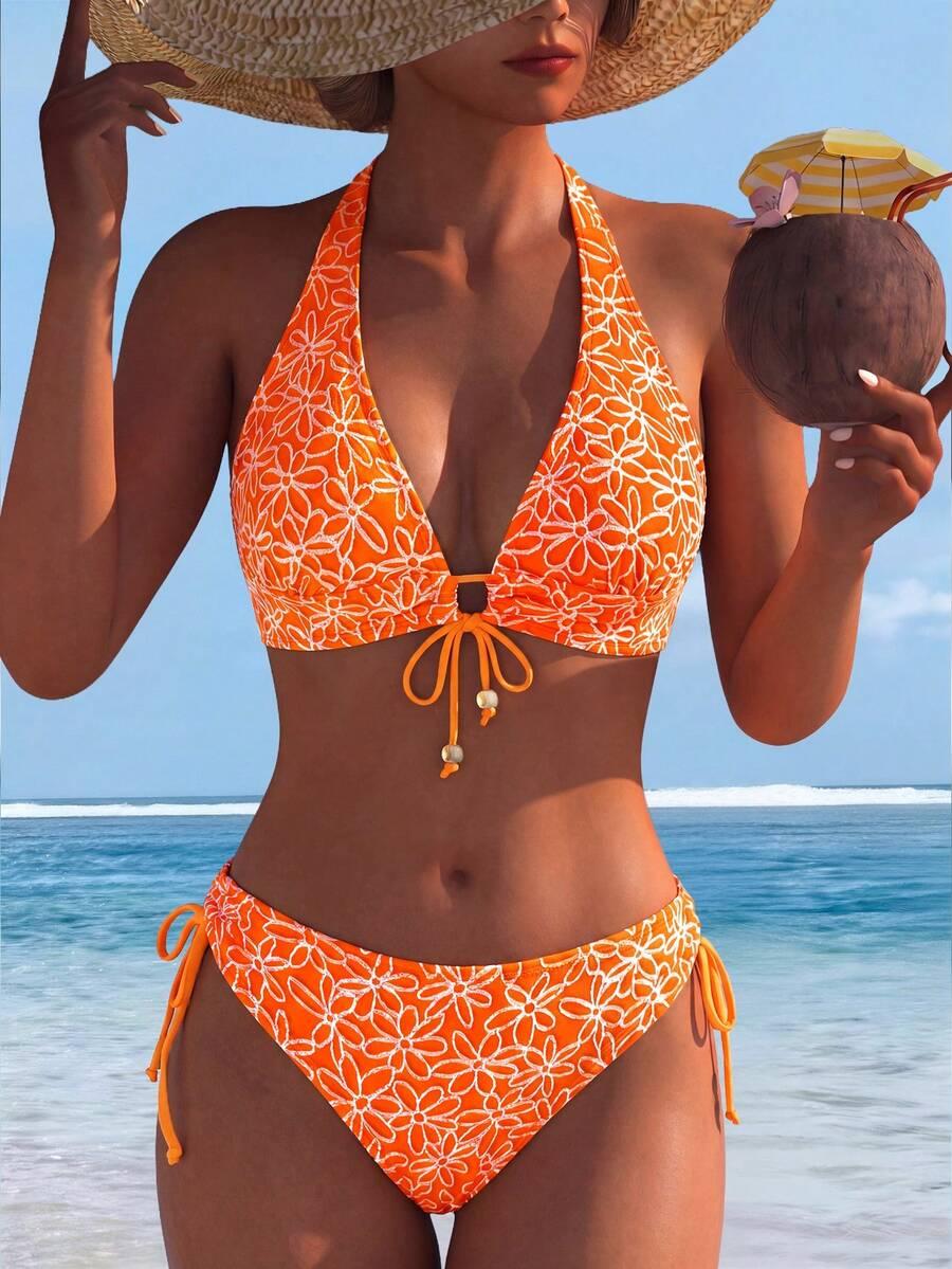 SHEIN DWUCZĘŚCIOWY STRÓJ KĄPIELOWY S09__M