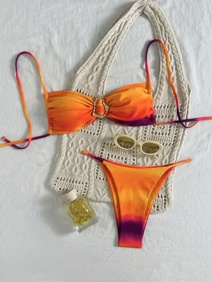 SWIM VCAY DWUCZĘŚCIOWY STRÓJ KĄPIELOWY WZÓR OMBRE S09__L
