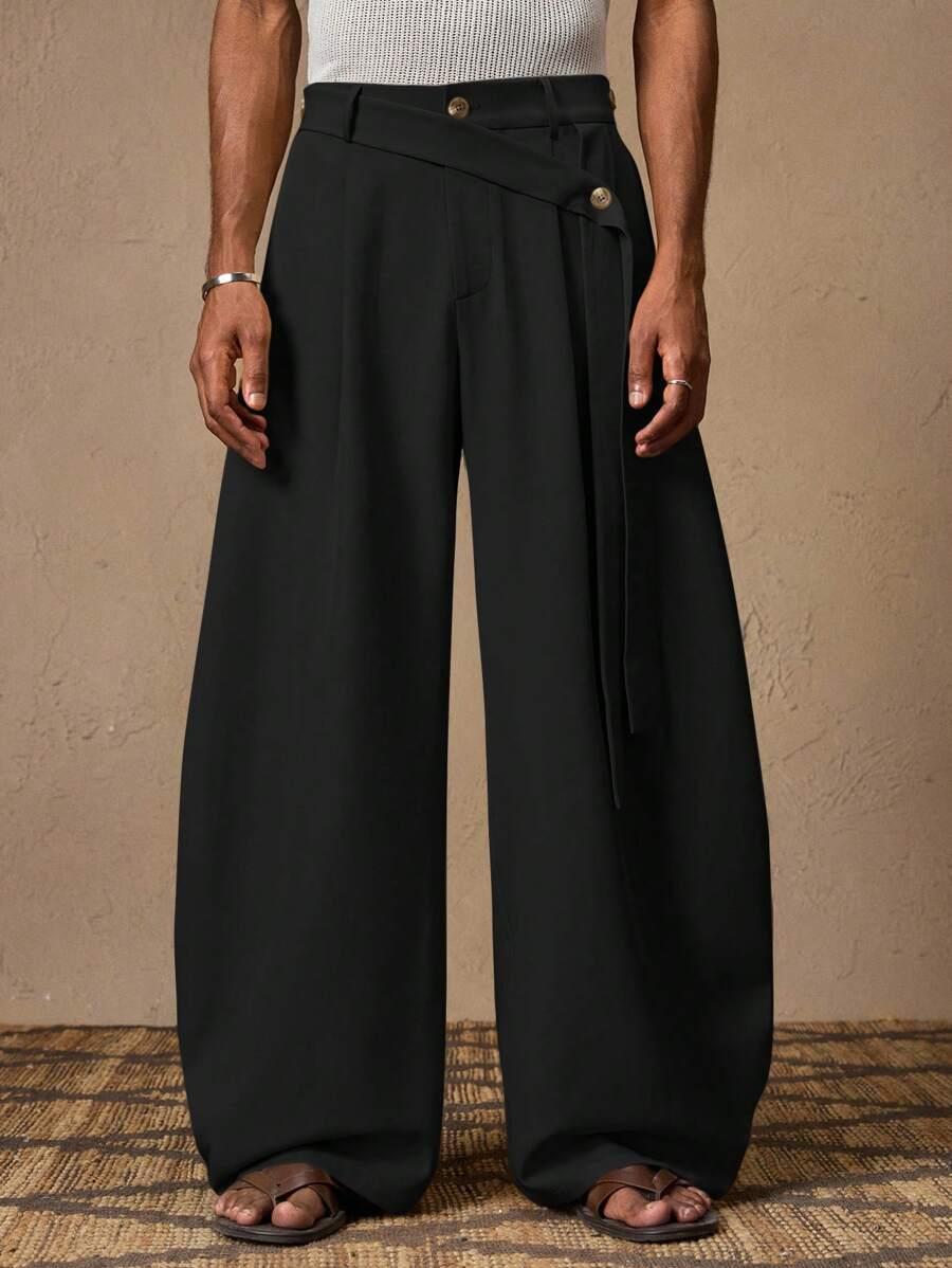 SHEIN CZARNE SPODNIE PROSTA NOGAWKA S06__M