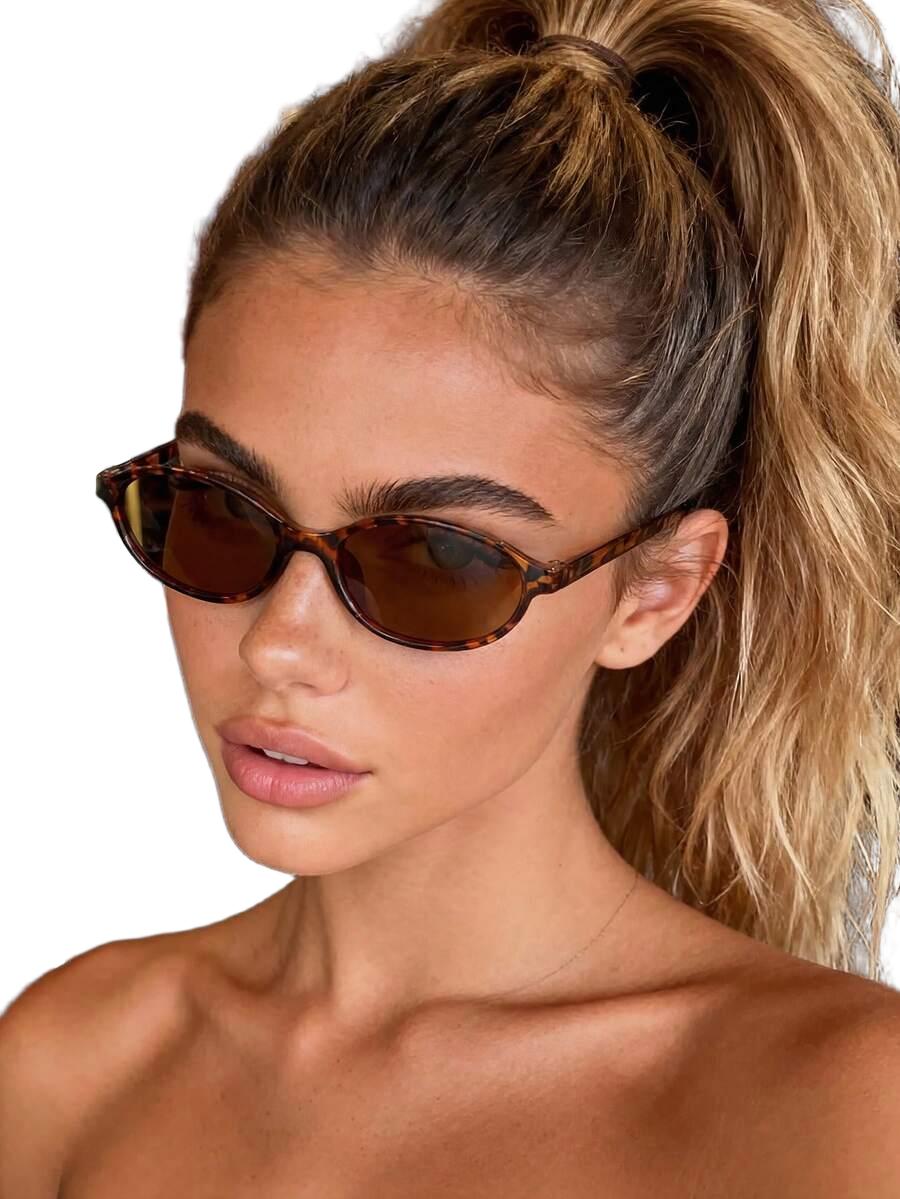 SHEIN OKULARY PRZECIWSŁONECZNE ANIMAL PRINT S07__