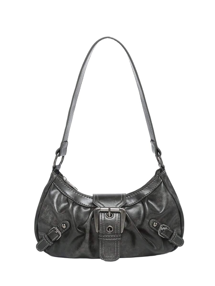 SHEIN SZARA TOREBKA NA RAMIĘ IMITACJA SKÓRY S07__27X15