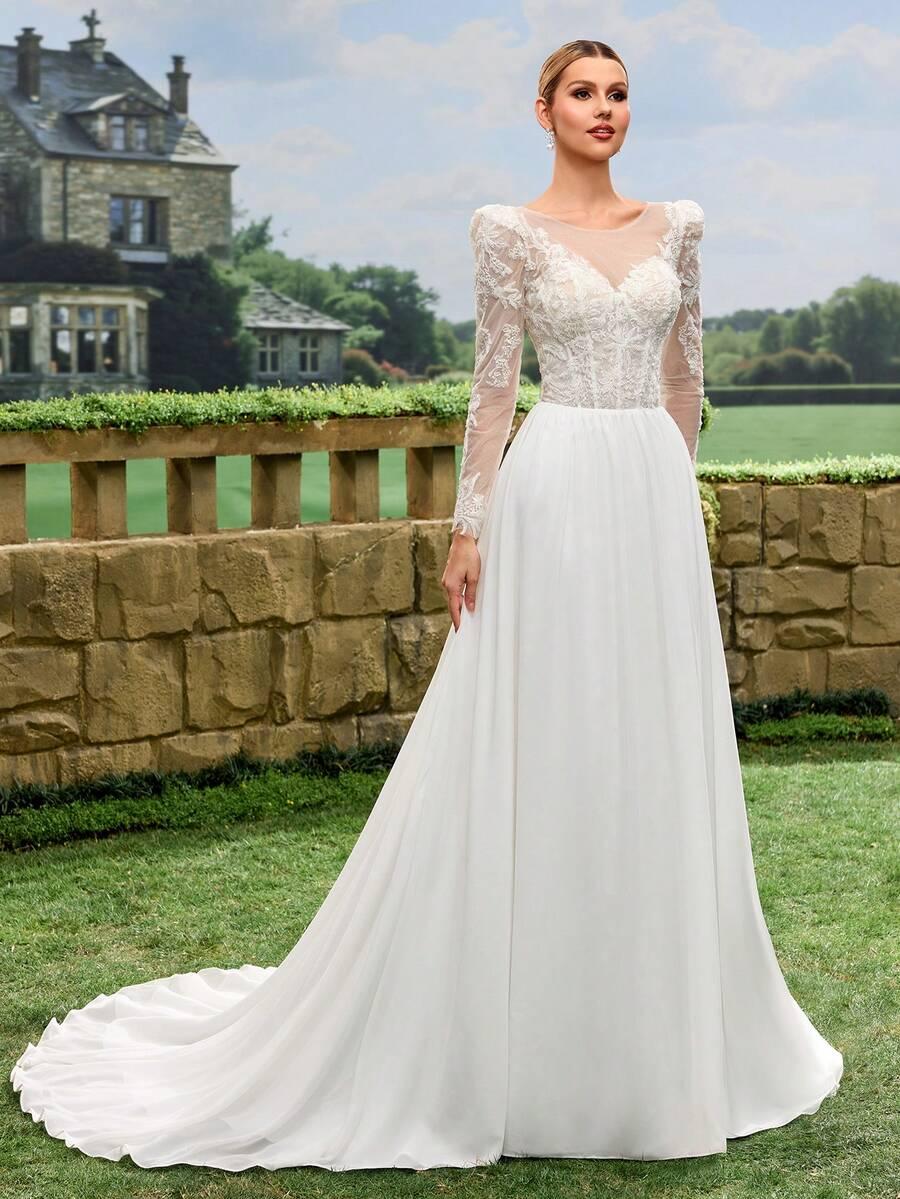 SHEIN BIAŁA SUKNIA ŚLUBNA S06__XS