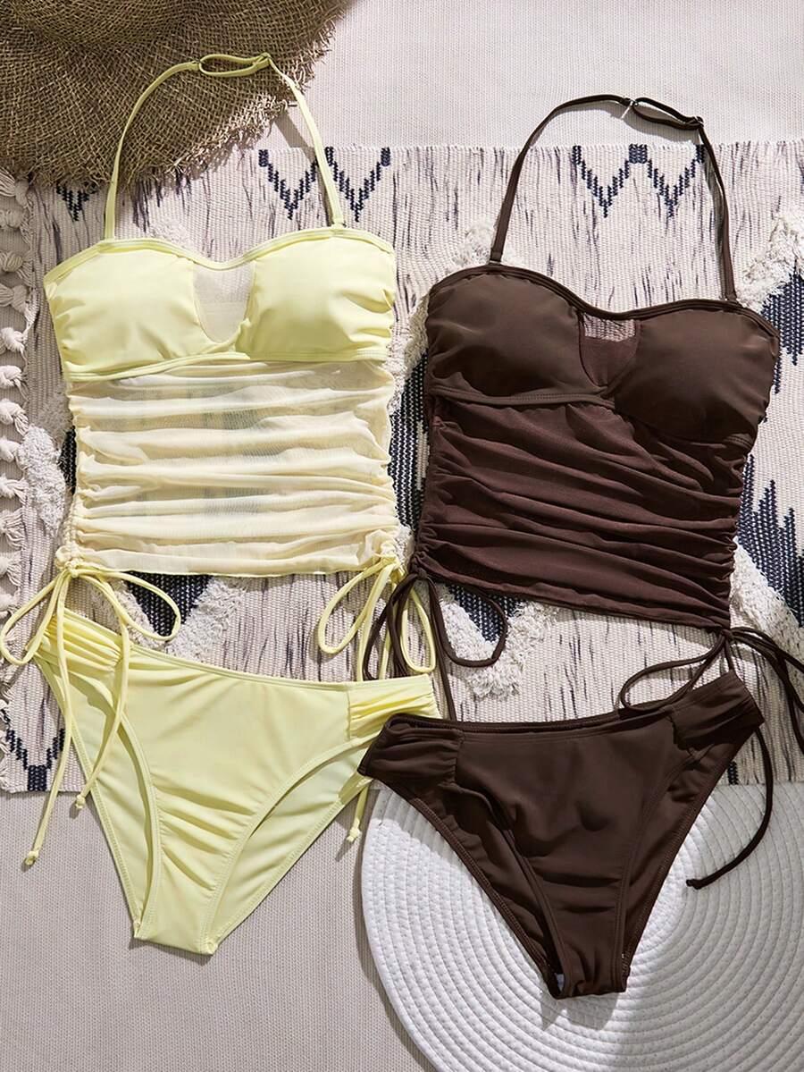 SHEIN STRÓJ KĄPIELOWY DWUCZĘŚCIOWY 2-PACK S09__XL