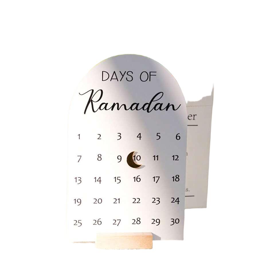 SHEIN BIAŁY KALENDARZ RAMADAN 12,5X20