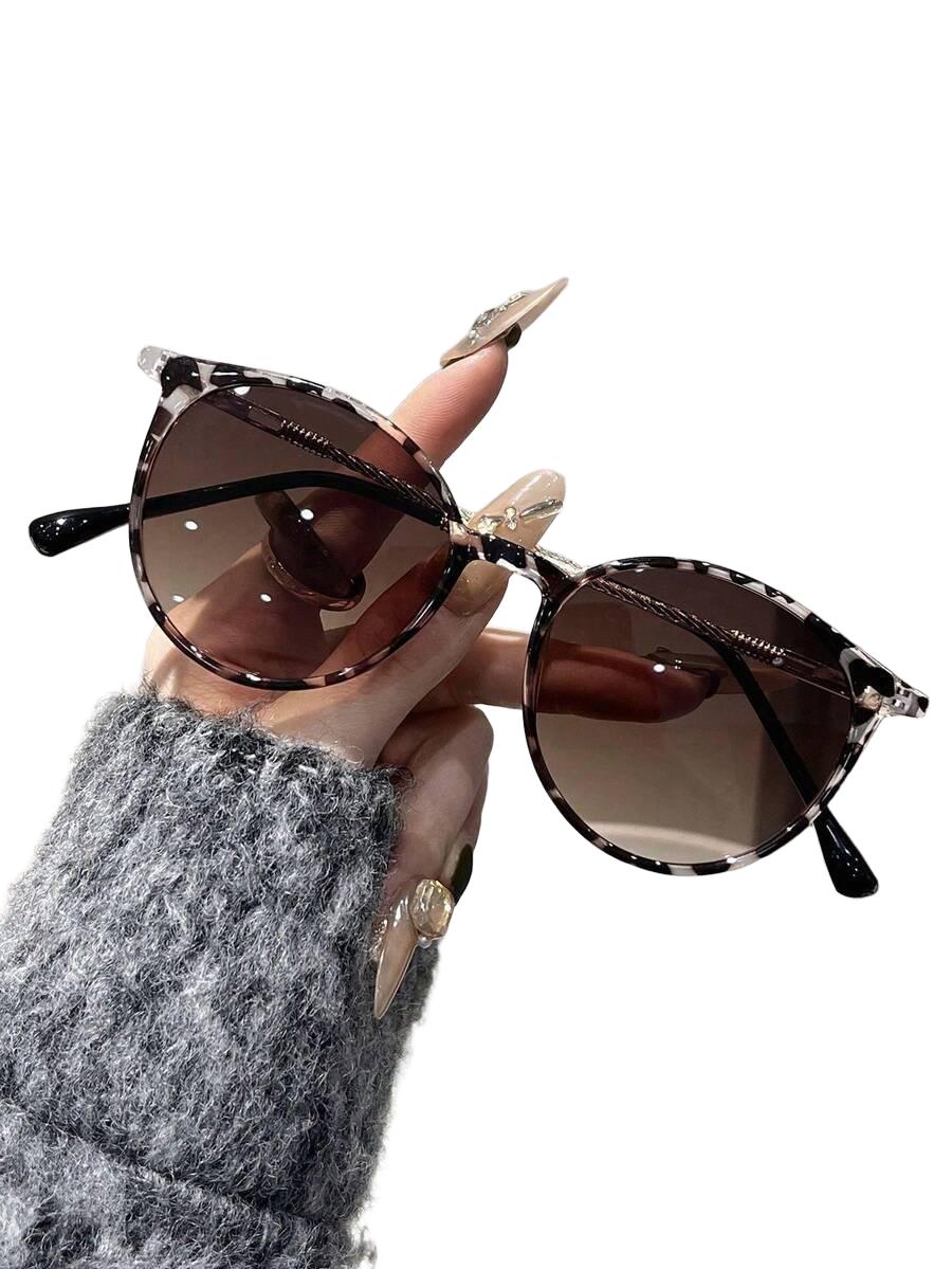 SHEIN OKULARY PRZECIWSŁONECZNE ANIMAL PRINT S07