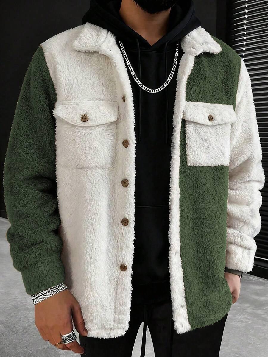 SHEIN KOSZULA KONTRAST MIŚ S06__5XL