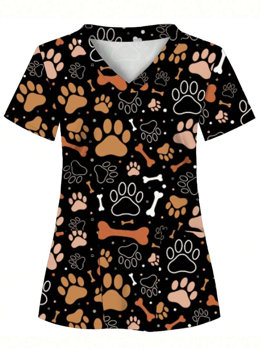 SHEIN T-SHIRT KRÓTKI RĘKAW PRINT S09__S