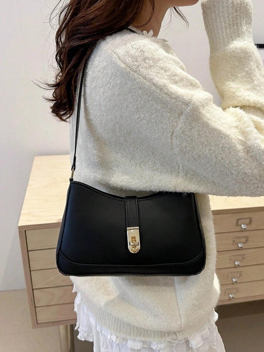 SHEIN CZARNA TOREBKA ZAMEK S07__25X15,5