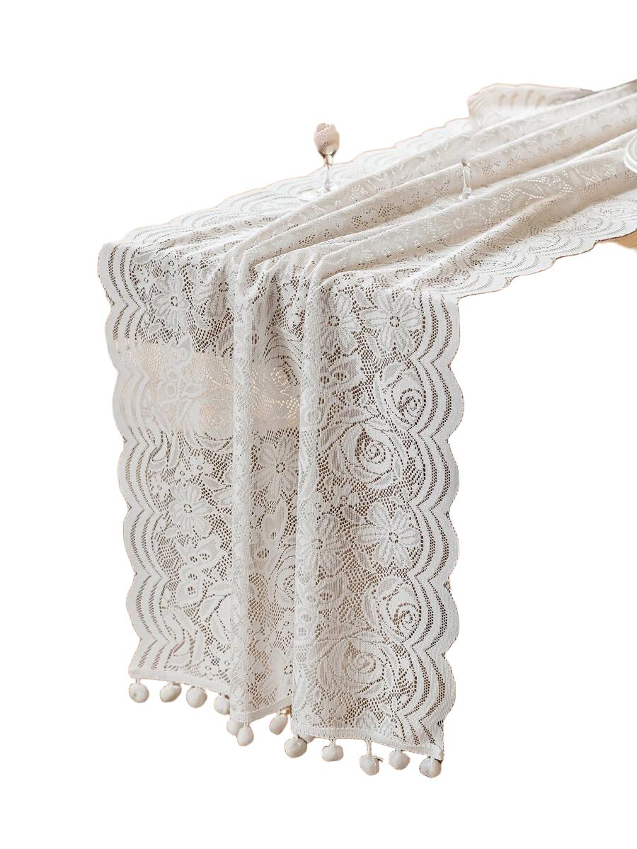 SHEIN BIEŻNIK NA STÓŁ KORONKA S07__45X180