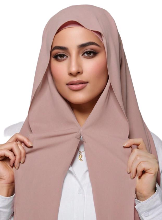 SHEIN RÓŻOWA CHUSTA HIDŻAB S07