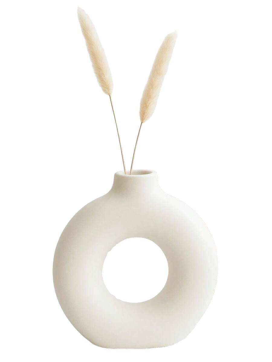 SHEIN BIAŁY WAZON DEKORACYJNY S07__19X23CM