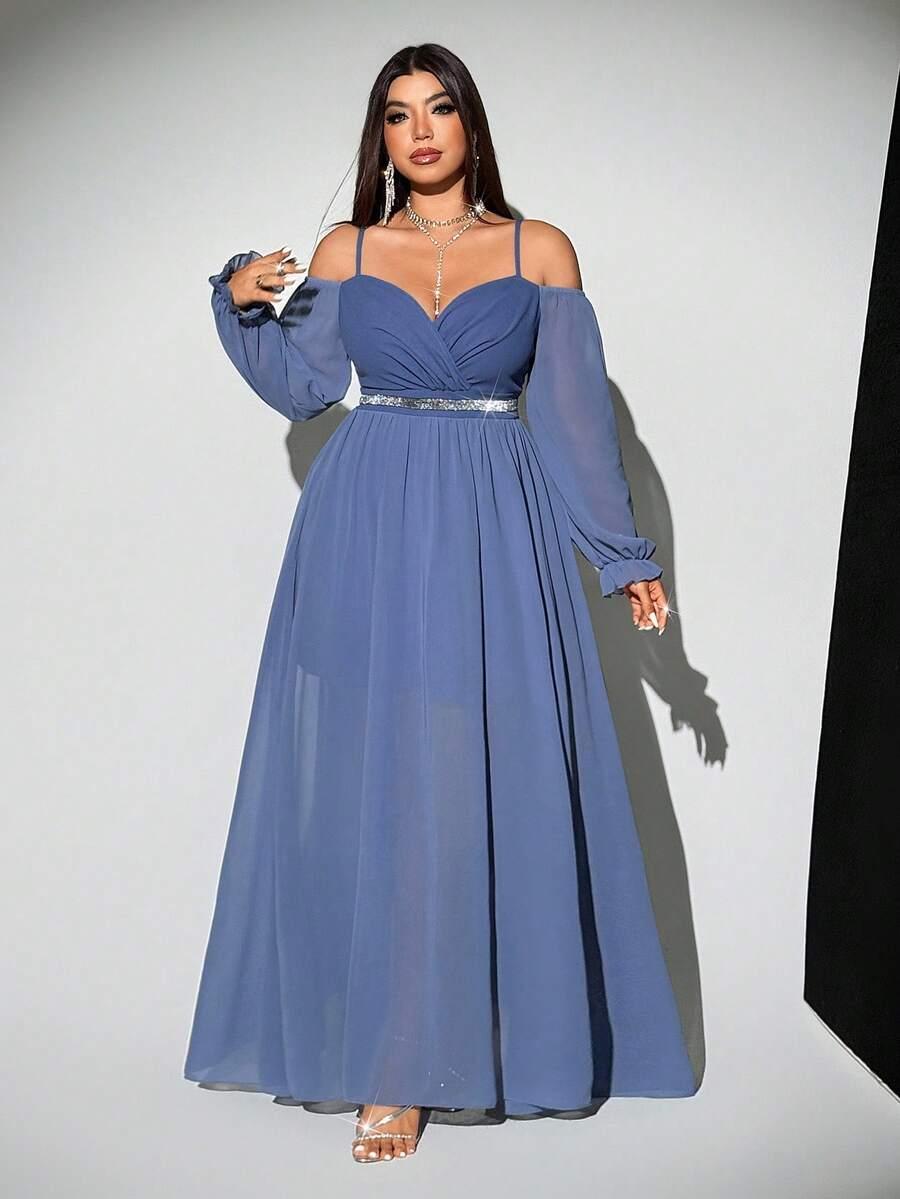 VIVA RELLE NIEBIESKA MAXI SUKIENKA S06__XXL