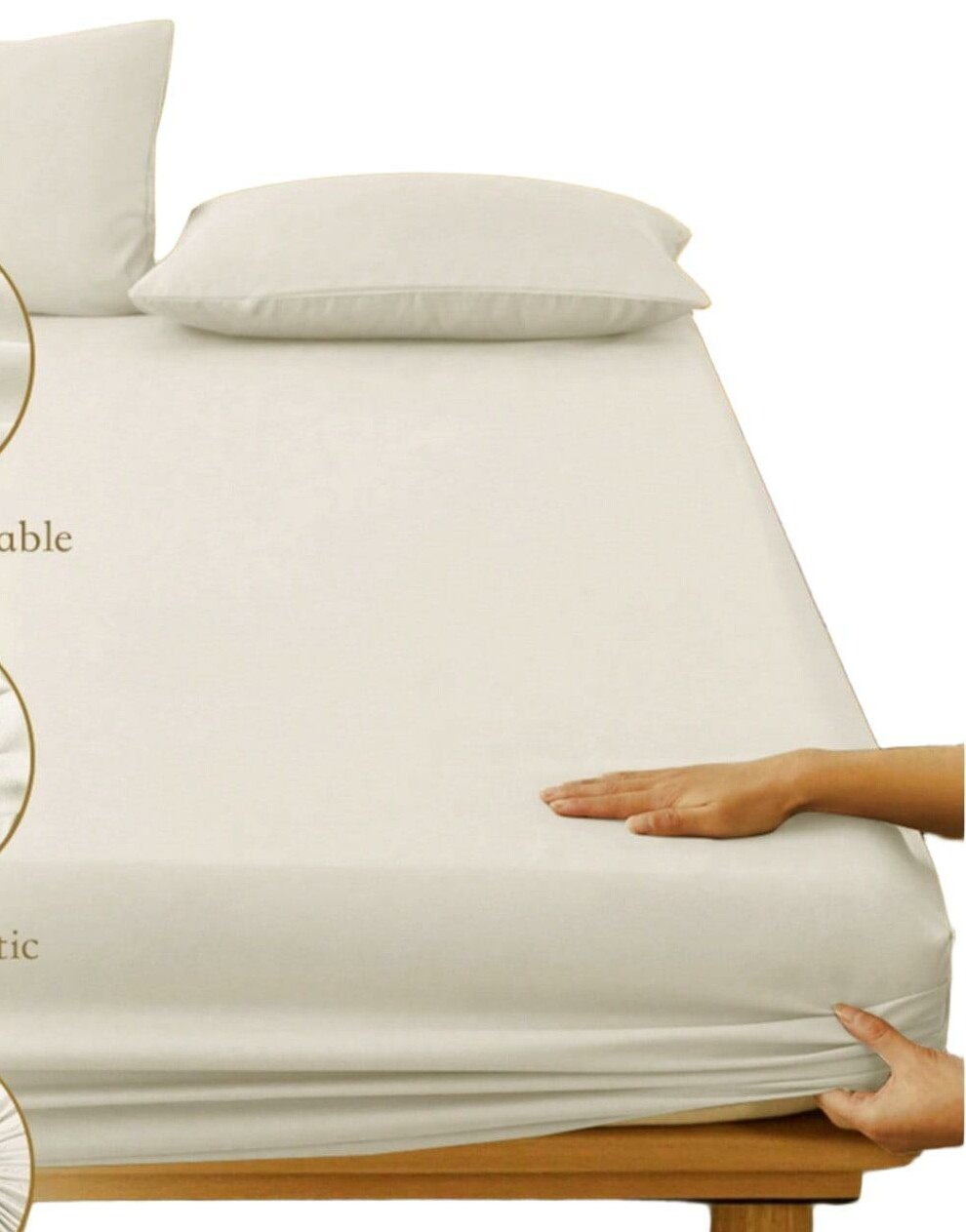 SHEIN BIAŁE PRZEŚCIERADŁO GUMKA S07__90X200CM