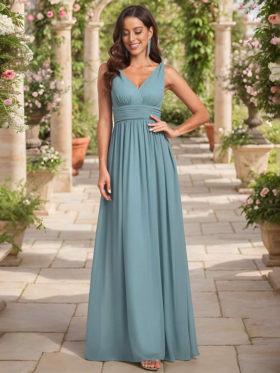 SHEIN NIEBIESKA MAXI SUKIENKA S06__S