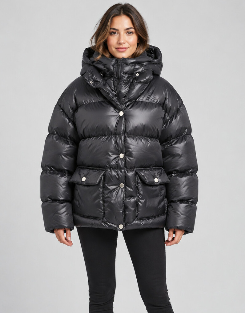 SHEIN PIKOWANA KURTKA KAPTUR W01__L
