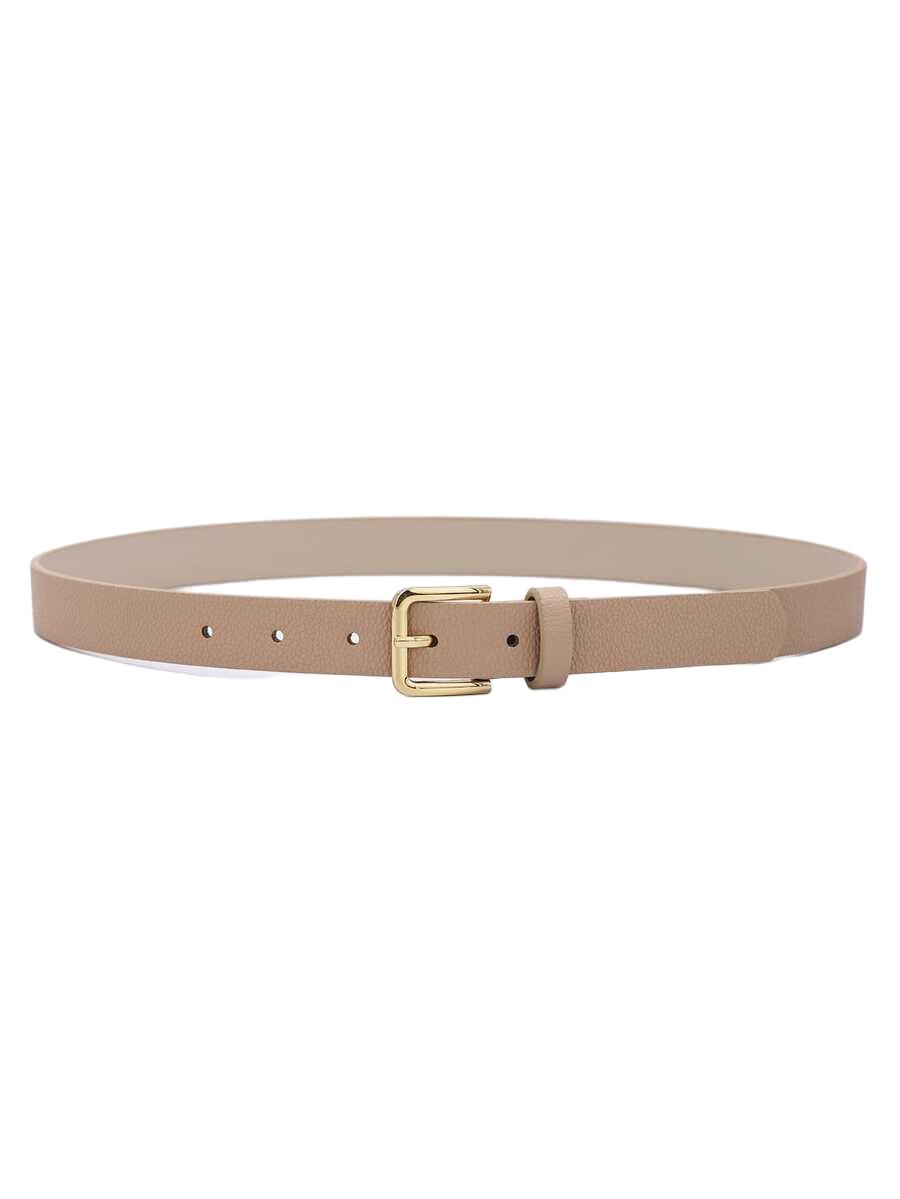SHEIN BEŻOWY PASEK KLAMRA S07__103