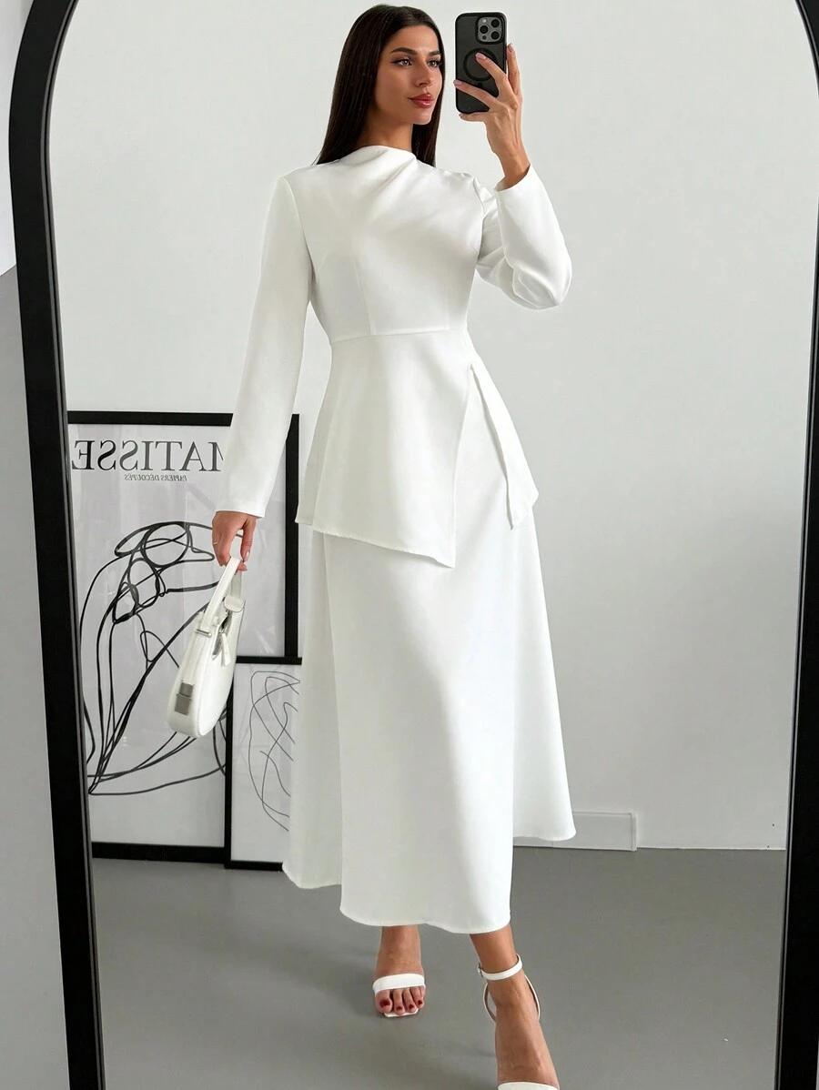 SHEIN BLUZKA SPÓDNICA KOMPLET S06__L