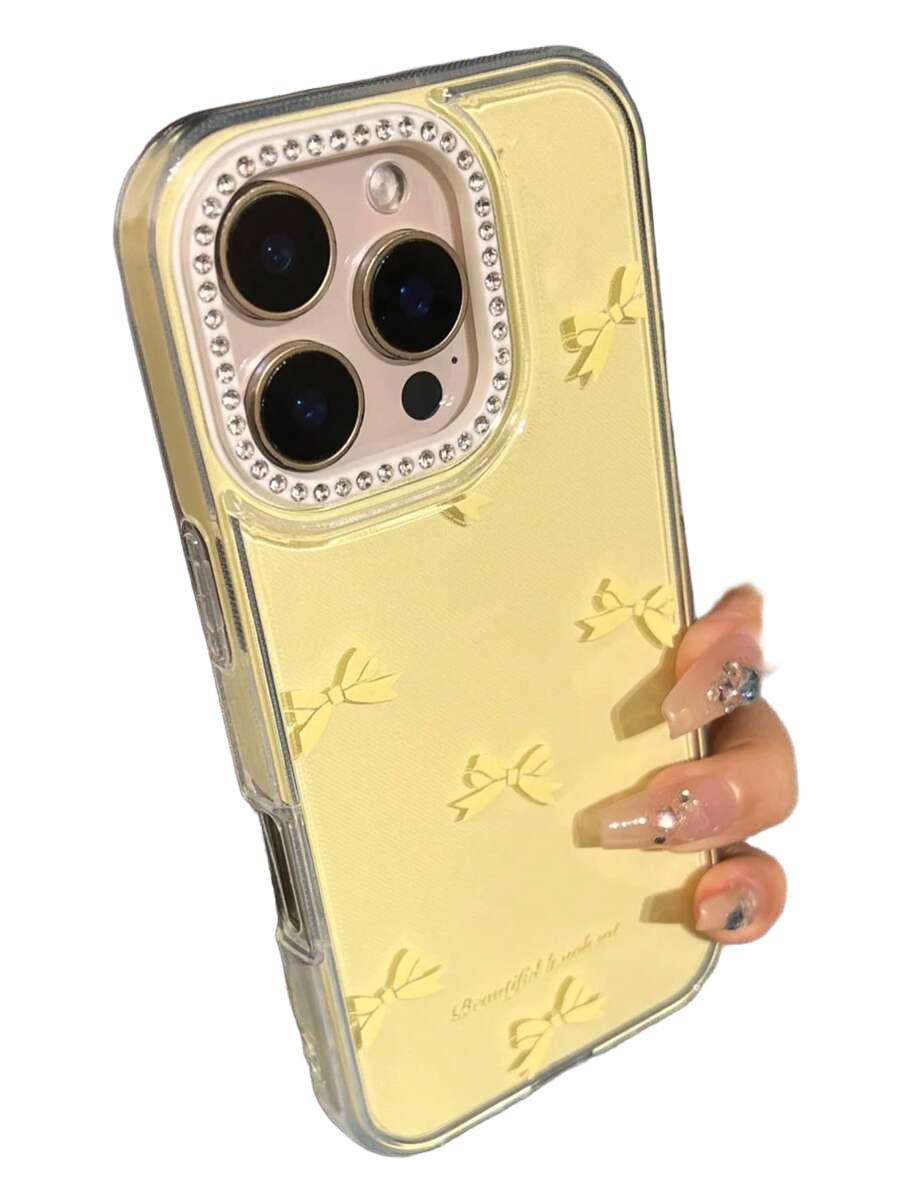 SHEIN ŻÓŁTE ETUI NA TELEFON IPHONE 15 PRO MAX S07