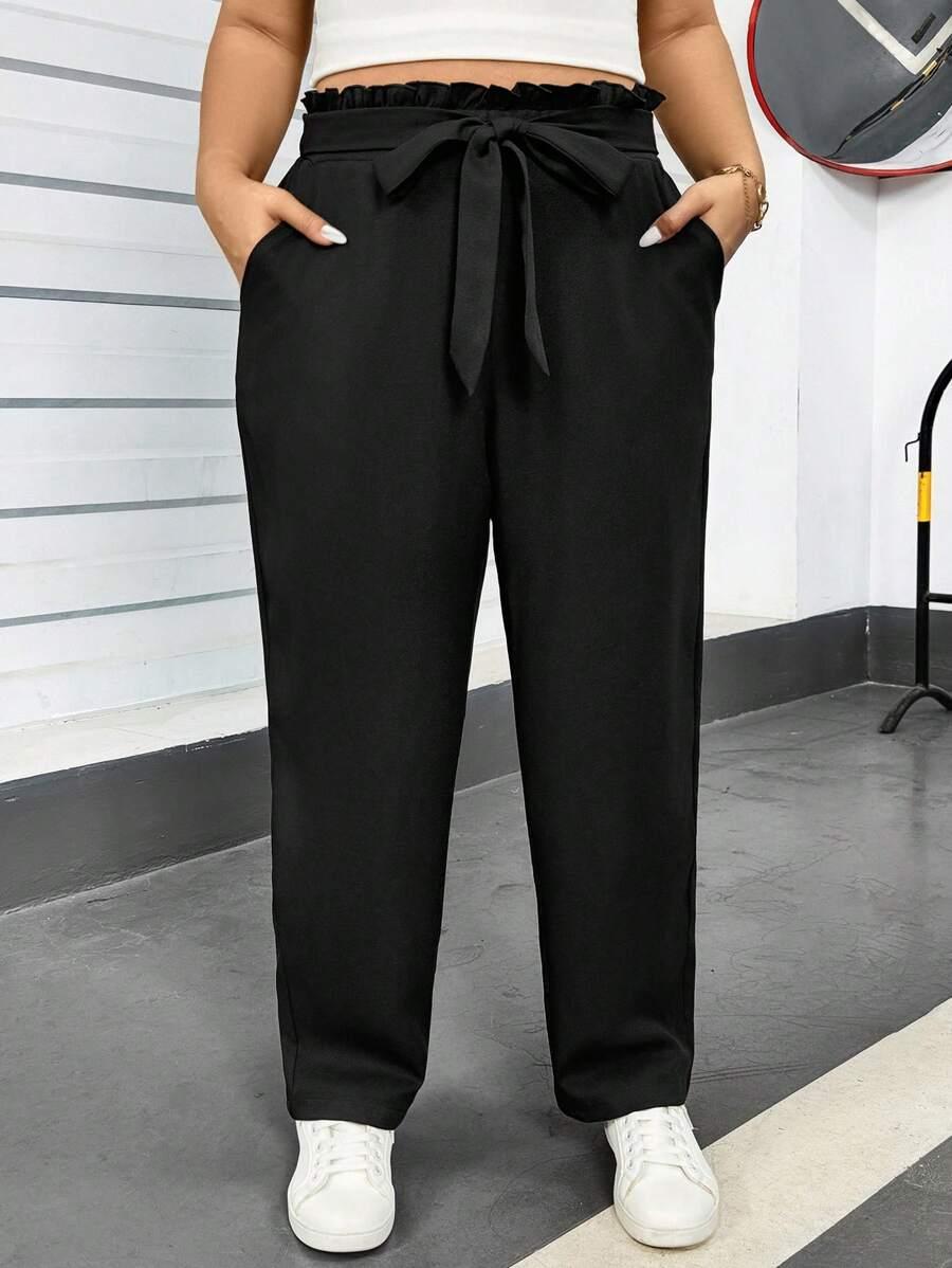 SHEIN CZARNE SPODNIE CASUAL S06__50