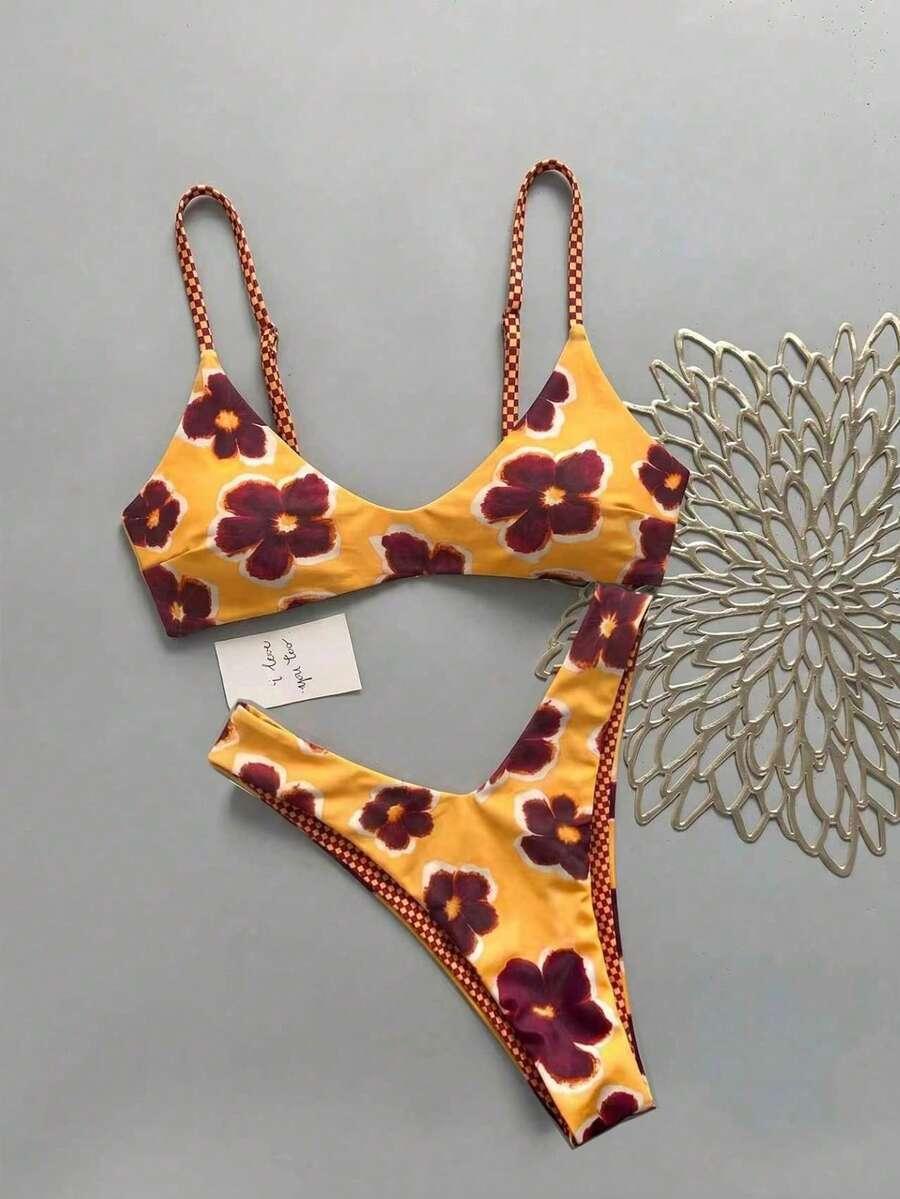 SHEIN DWUCZĘŚCIOWY STRÓJ KĄPIELOWY S09__S