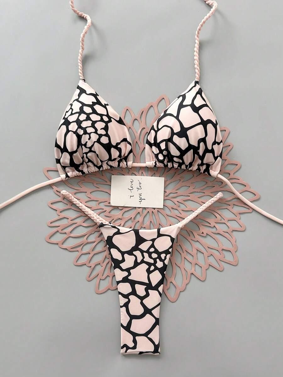 SHEIN DWUCZĘŚCIOWY STRÓJ KĄPIELOWY S09__M