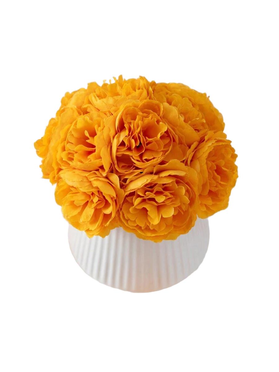 MEHELANY POMARAŃCZOWY SZTUCZNY KWIAT 5 PACK S07__18CM
