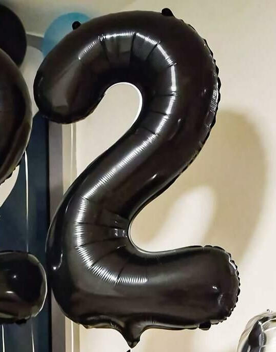 SHEIN BALON W KSZTAŁCIE CYFRY 2