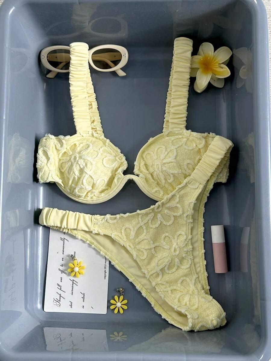 SWIM MOD ŻÓŁTY DWUCZĘŚCIOWY STRÓJ KĄPIELOWY S09__L