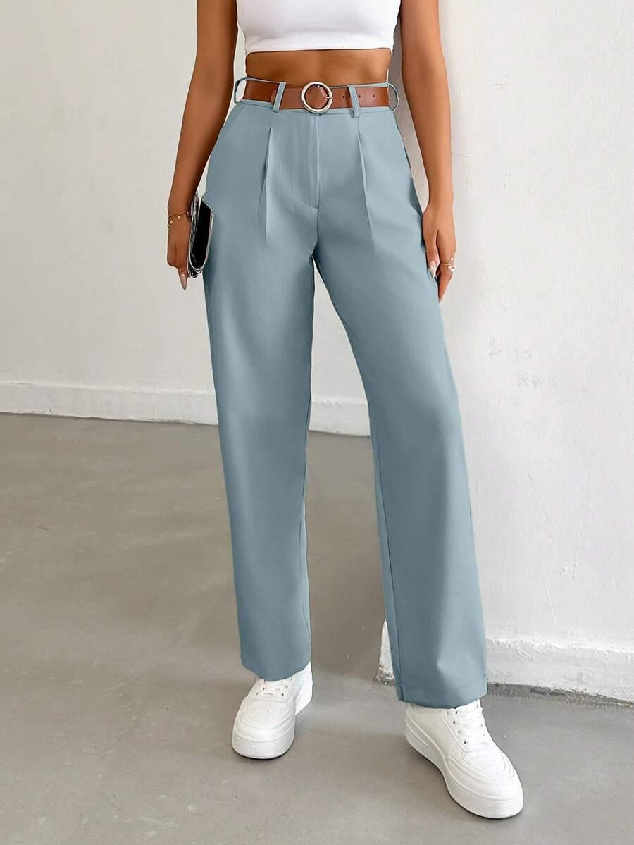 EURMUSE NIEBIESKIE SPODNIE CASUAL S06__M