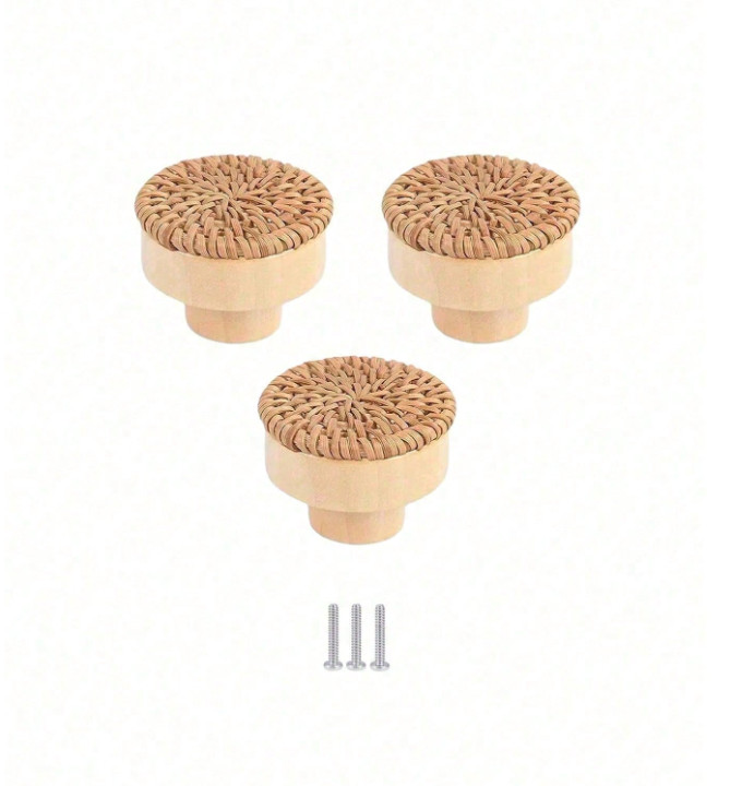 SHEIN DREWNIANY UCHWYT DO MEBLI 3-PACK S07__4X3