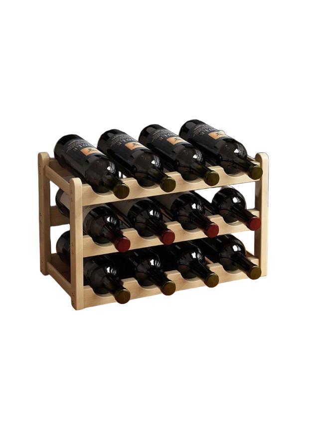 SHEIN BEŻOWY STOJAK NA WINO S07__42,5X23X25