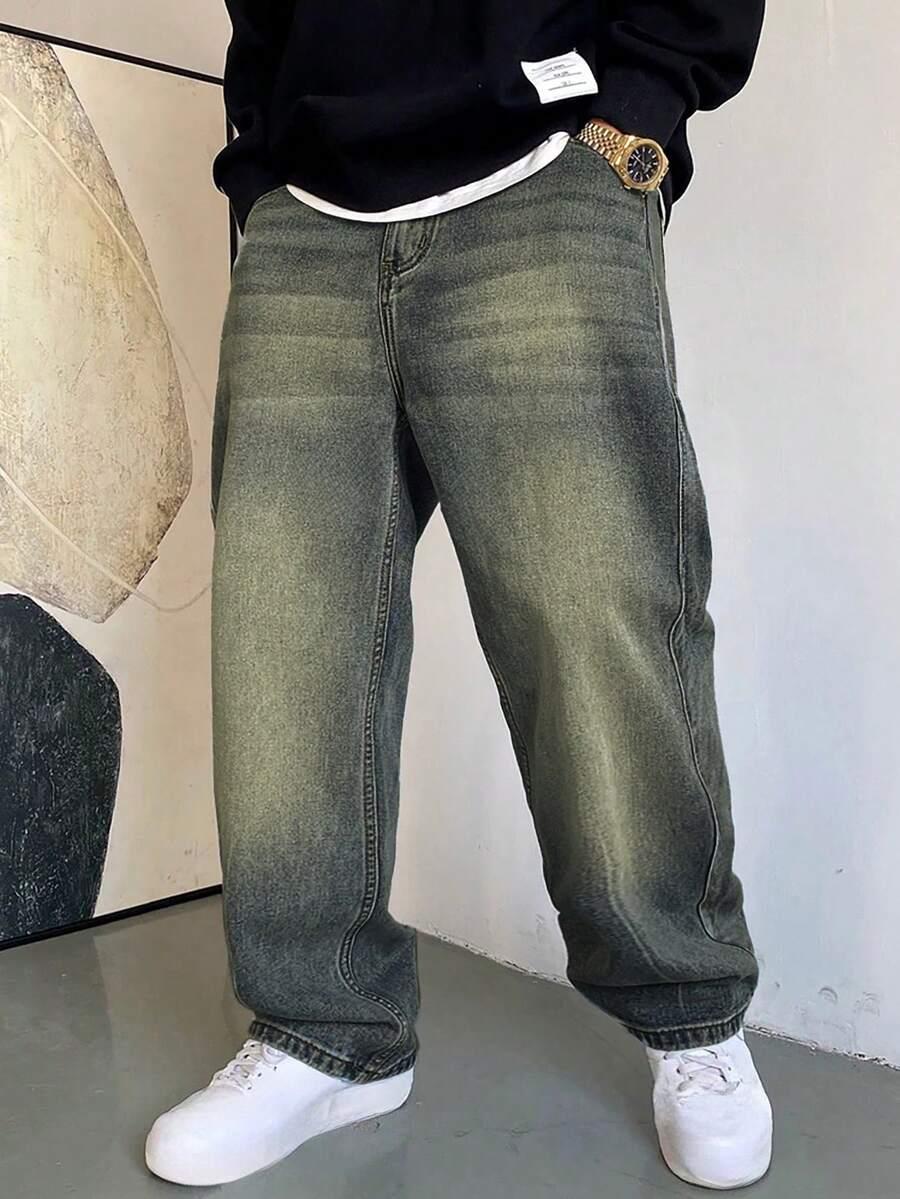 SHEIN SZEROKIE SPODNIE JEANS S06__XL