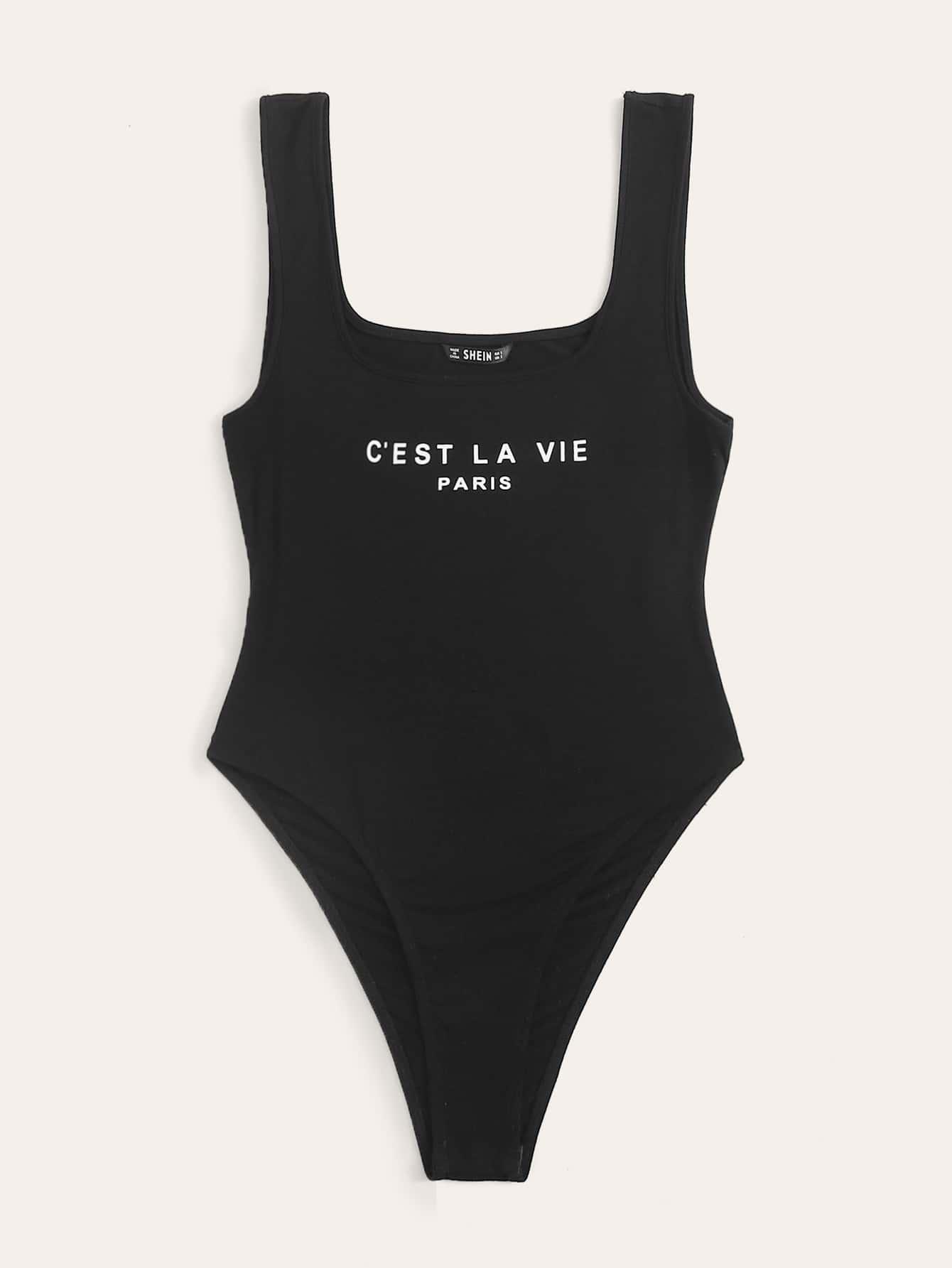 SHEIN CZARNE BODY NA RAMIĄCZKACH S06__L