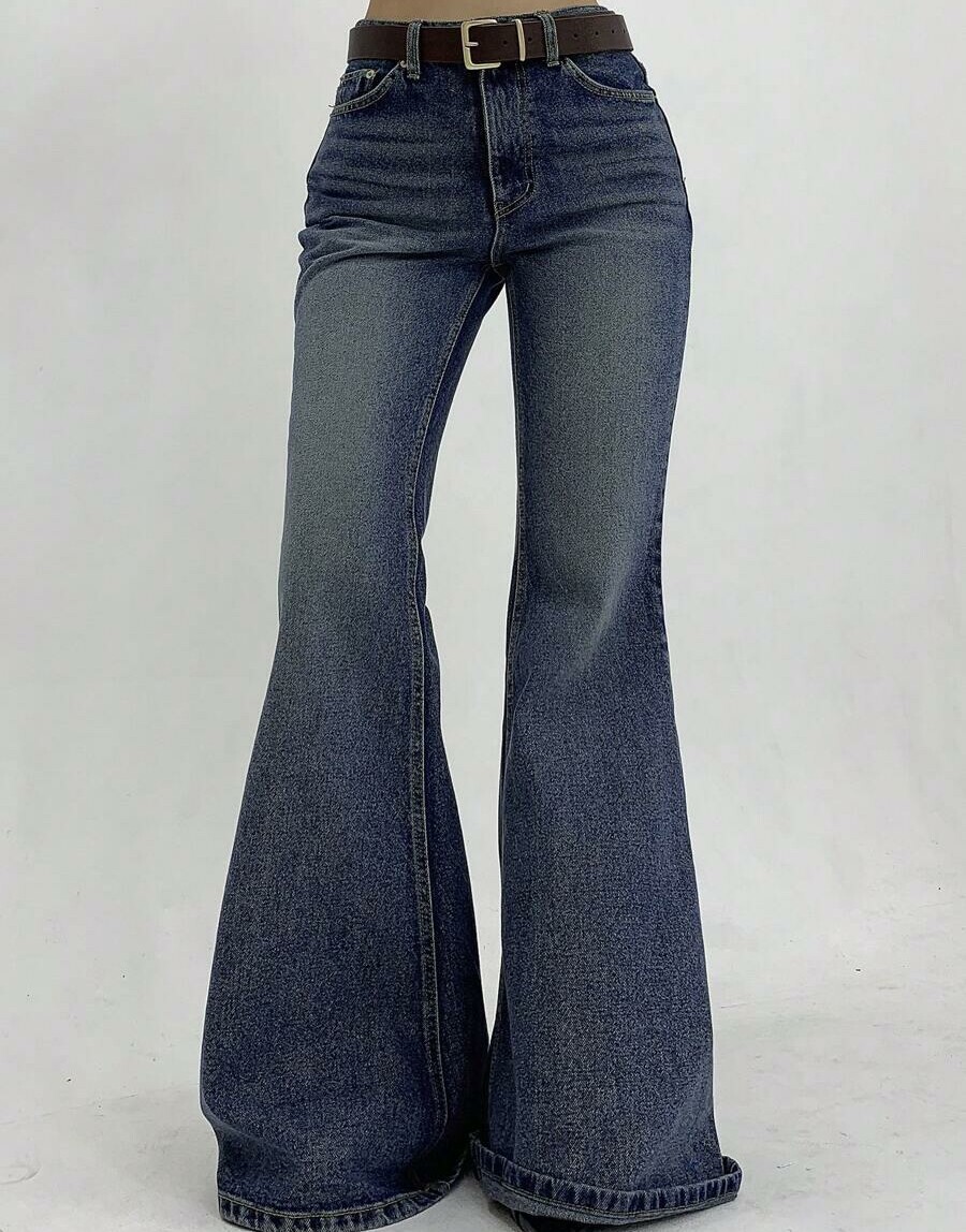 DAZY SPODNIE JEANS DZWONY S06__S