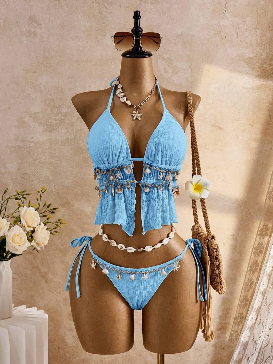 SHEIN DWUCZĘŚCIOWY STRÓJ KĄPIELOWY S09__S