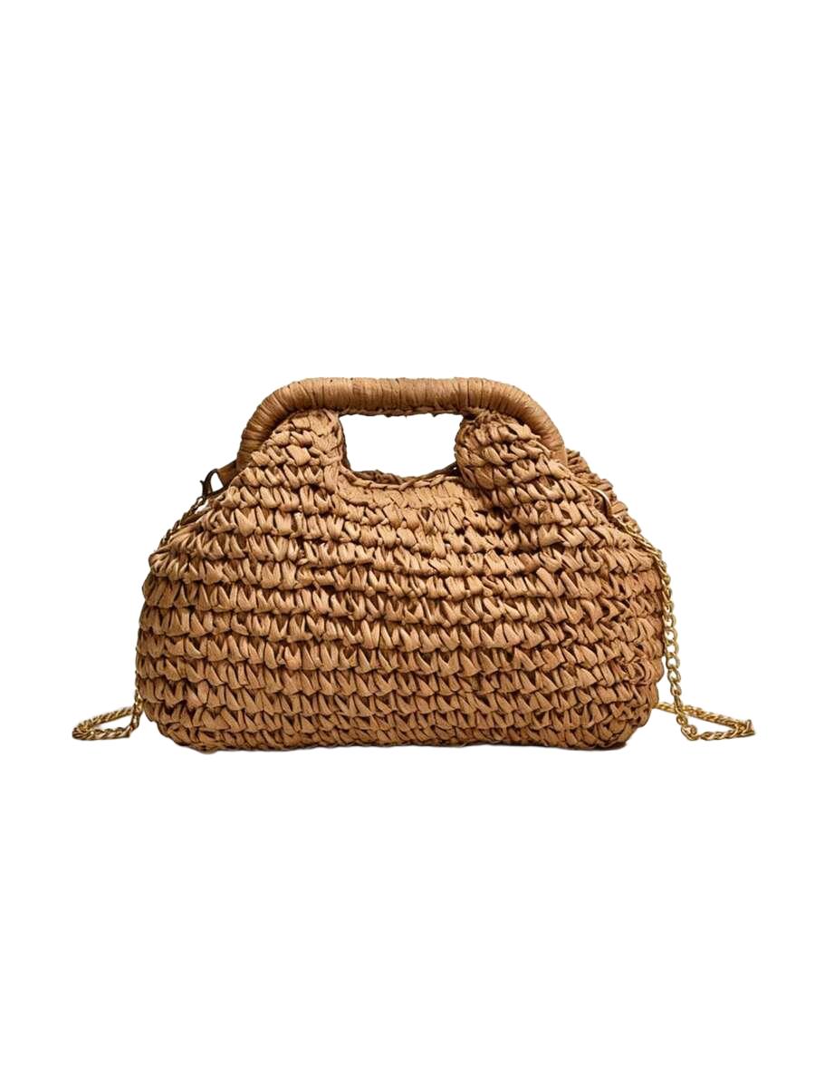 SHEIN SŁOMKOWA TOREBKA NA RAMIĘ S07__23X27CM