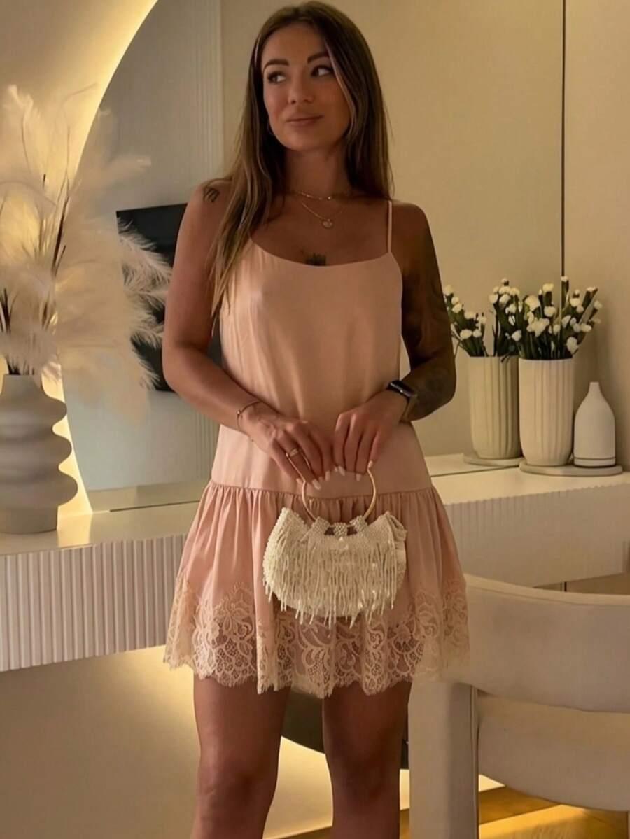 SHEIN RÓŻOWA MINI SUKIENKA S06__S
