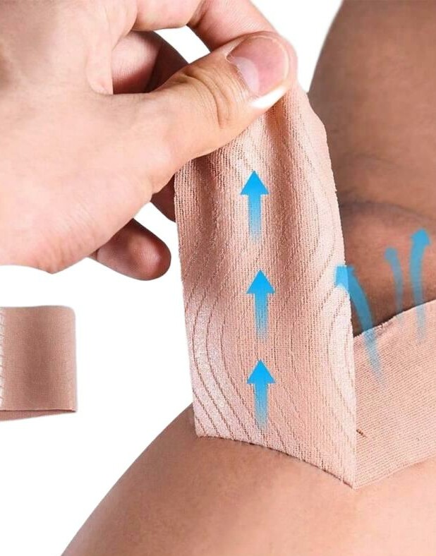 SHEIN BEŻOWA TAŚMA KINEZJOLOGICZNA 3-PACK S07__5CMX5M