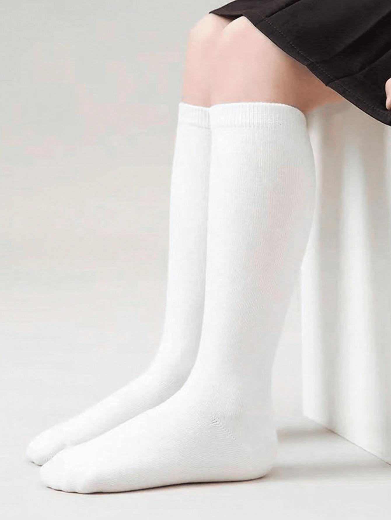 SHEIN BIAŁE PODKOLANÓWKI 3-PACK S06__30