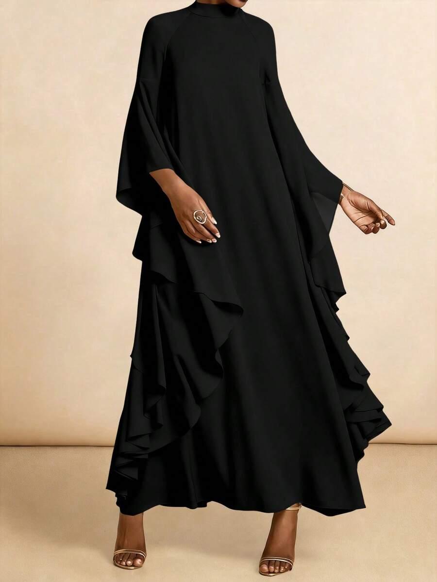 VESRA CZARNA MAXI SUKIENKA S06__M