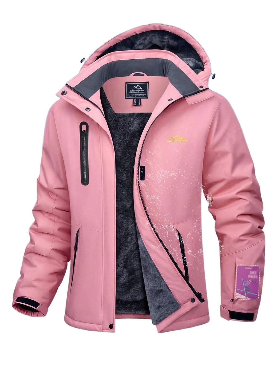 SHEIN RÓŻOWA KURTKA Z KAPTUREM ZAMEK W01__XXL