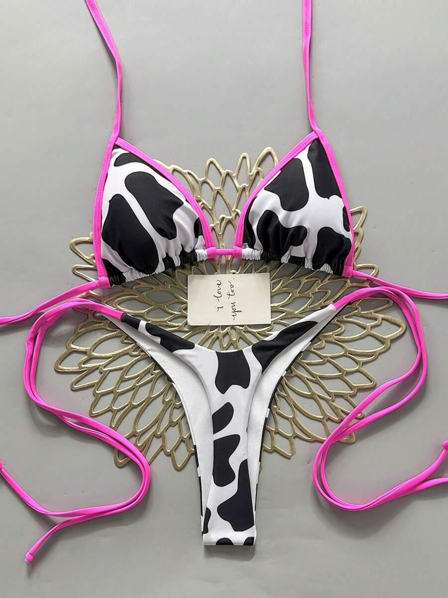 SHEIN DWUCZĘŚCIOWY STRÓJ KĄPIELOWY S09__L