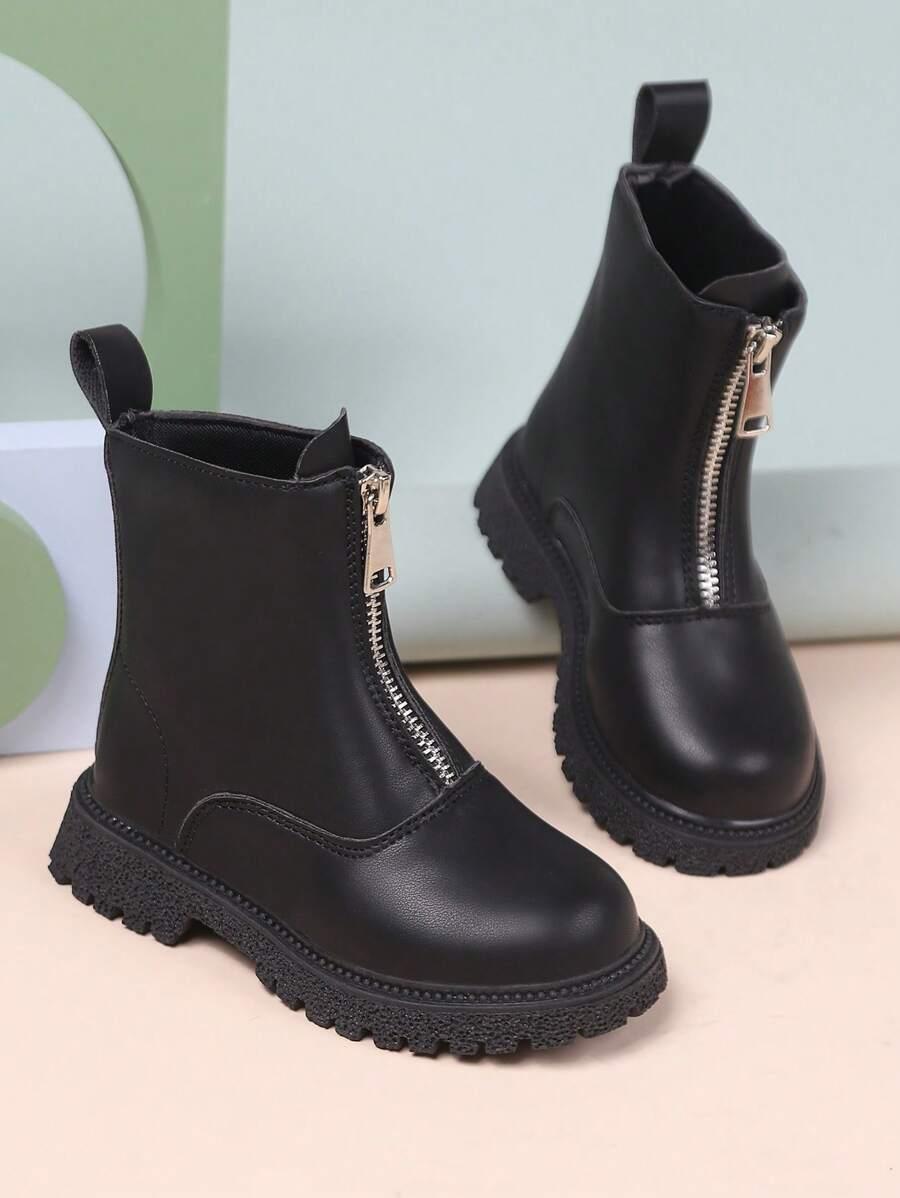 SHEIN CZARNE BOTKI ZIP W01__37