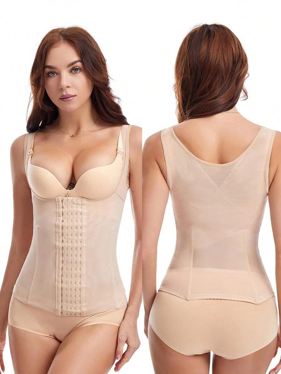 SHEIN BEŻOWY GORSET WYSZCZUPLAJĄCY S09__XXXL