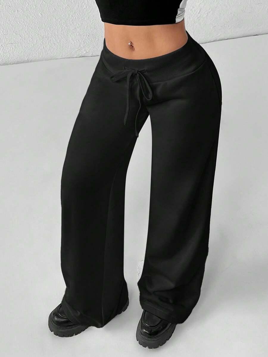 SHEIN CZARNE SPODNIE DRESOWE S06__XS